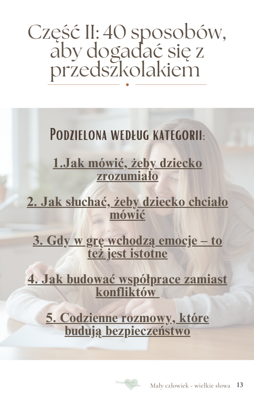 Mały człowiek - wielkie słowa. 40 sposobów, aby dogadać się z przedszkolakiem